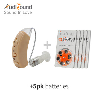 

Высокое качество Brandnew Audisound слуховые аппараты за Ухо Усилитель Уха для Ухо Ухо Уха с 30PCS / 5 CARD A13 Аккумулятор