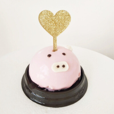 

MEYA Acrylic Heart Cake Cup Topper Cupcake Toppers Set of 8 Cupcake Topper Decoration