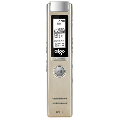 

Penot (aigo) записывающее перо R6611 16G профессиональное микро-HD дистанционное шумоподавление MP3-плеер обучение / сертификация интервью интервью шампанское золото