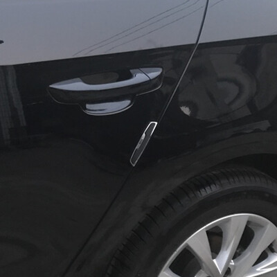 

Dijialun car door anti-collision car door paint scratch-resistant car stickers 3M plastic anti-collision stickers anti-slip strips modified protection stickers decorative supplies black 4 Pack