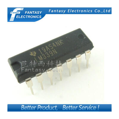 

100PCS LM339N DIP14 LM339 DIP Quad Single Supply Comparators new&original IC free shipping