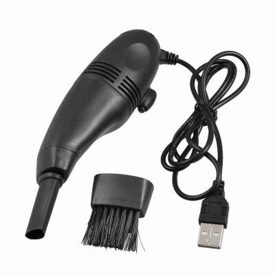 

Huayuan Computer Vacuum Mini USB Keyboard Cleaner Desktop Laptop Brush Dust Cleaning Collector Kit