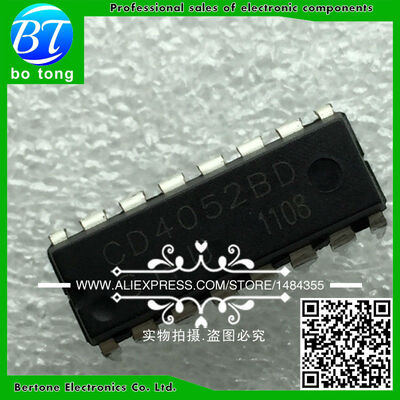 

100PCS CD4052BE DIP16 CD4052 DIP new and original IC free shipping