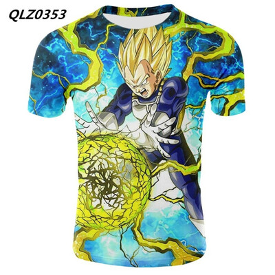 

Multi-style Seven Dragon Ball Anime Print T-shirt Mens Fashion Short-sleeved Casual T-shirt Summer Cool Cotton T-shirt