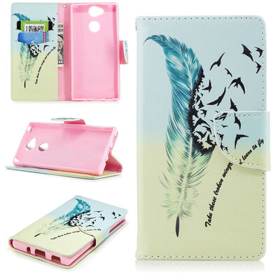 

BEFOSPEY Painting PU LeatherSoft TPU Card Slot Stand Wallet Case For Sony Xperia XA252"2018