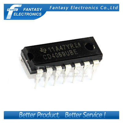 

50PCS CD4069UBE DIP14 CD4069U DIP CD4069 new and original IC free shipping