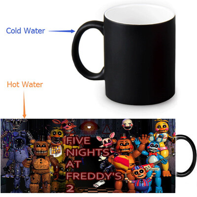 

Five Nights at Freddys Morphing Mug Color Change Tea Cup Magic Milk Coffee Mug