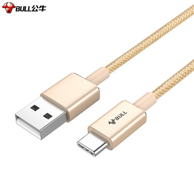 

Bull BULL GN-J6210 Type-C braided cable USB adapter charging cable Samsung Huawei millet champagne gold 1 meter