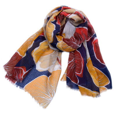 

JeouLy hot sale Printing Scarf Women 180x90cm Flowers Long Scarves Luxury Brand Shawl Wraps Viscose Hijab Scarf 3 Color