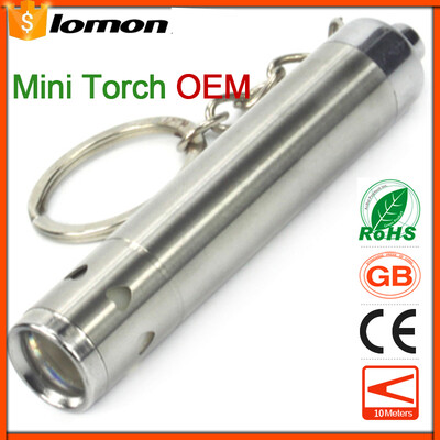 

2 in 1 Mini LED Portable Flashlight camping Keychain Carabiner Ring Pocket Torch Key Ring Key Chain Best Gift Torchlight