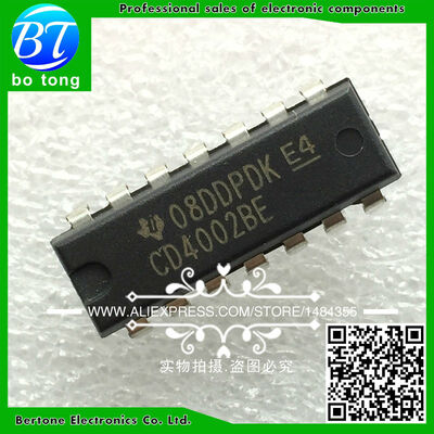 

10PCS CD4002BE DIP-14 CD4002 DIP free shipping