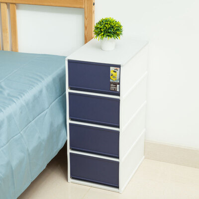 

Citylong drawer storage box plastic storage box desktop storage box office storage cabinet four layers 3870 blue 36L 5072