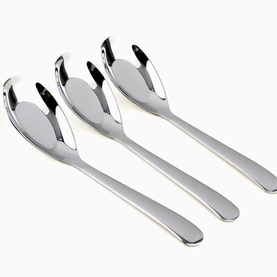 

Jingdong supermarket Jilui chopsticks spoon knife&fork classic series 3 stainless steel flat soup spoon 3 sets CZ5010