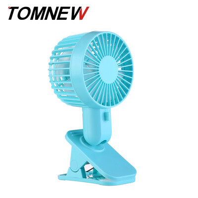 

TOMNEW Table Clip Fan Mini Double Blades Strong Wind Desk Electric USB Fan Air Conditioning for Home Office Room