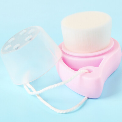 

Sanli wash brush soft hair manual cleansing brush deep pore cleaner to blackhead wash cleansing instrument pink