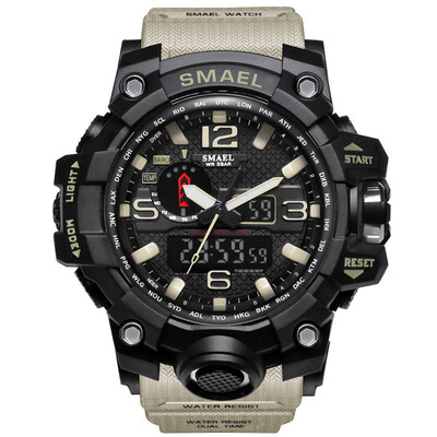 

Military Watch Digital SMAEL Brand Watch  Shock Mens Wristwatch Sport LED Watch Dive 50m Wateproof Fitness Sport Watches