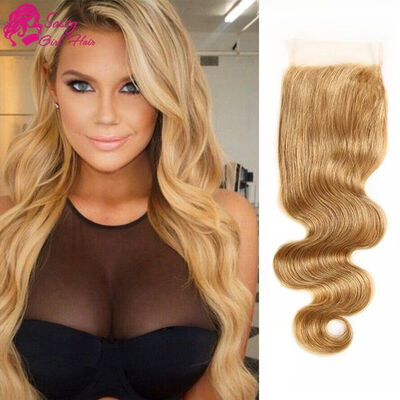 

Lace Closure Malaysian Body Wave Closures Human Hair Honey Blonde Lace Closure Free Part Closure Body Wave