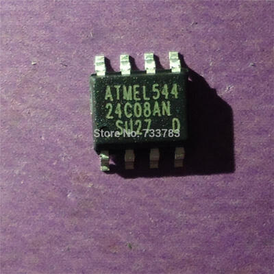 

10pcs/lot AT24C08AN 24C08AN 24C08A 1K X 8 I2C/2-WIRE SERIAL EEPROM PDSO8