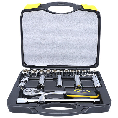 

Wick Wco WK-ZT13 20 pieces metric sleeve set 12 fast ratchet socket wrench set mechanic tools auto repair tools