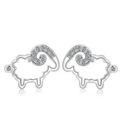 

Yoursfs® 925 Silver Simulated Diamond Sheep Earring Fashion Silver Jewelry