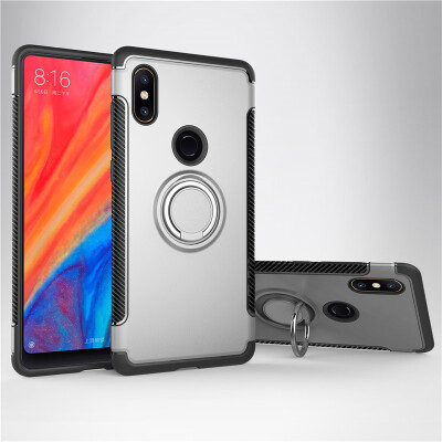 

Xiaomi Mix 22s Armor Car Magnetic Suction Ring Bracket Silicon TPU Hard PC Phone Case