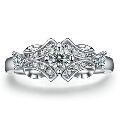 

Sliver Color Luxury Bijoux Fashion Wedding & Engagement Ring Made With AAA CZ Crystal Jewelry For Women R522
