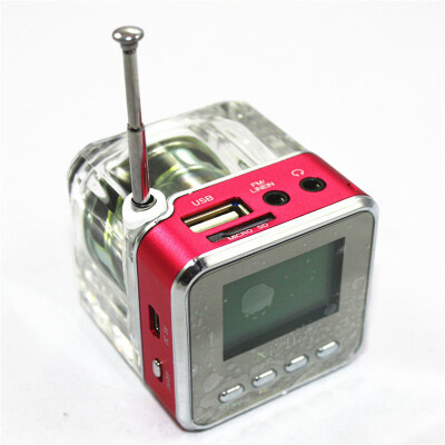 

Portable Mini Speaker Support FM Card Radio Stereo Player Colorful LED Digital Display Connect Mobile Phone Laptop