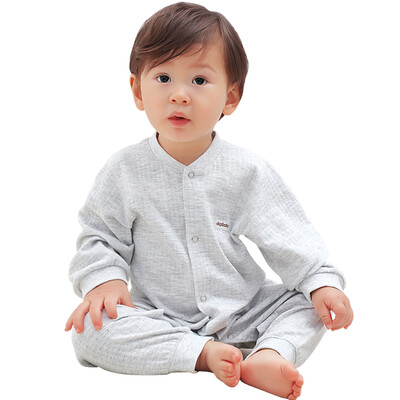 

Elephant baby elepbaby baby onesies jacquard knitted cotton out clothes newborn baby open&close files hazer romper gray 73 yards