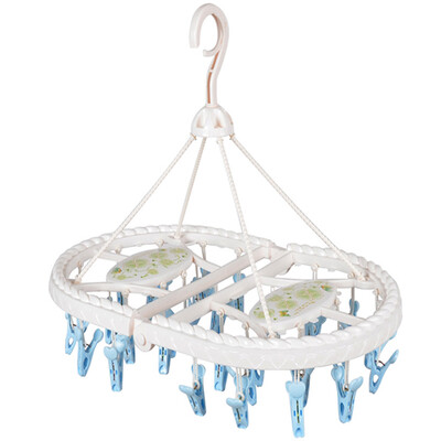 

Qianyue 32 clips collapsible clothespins thick windproof drying rack baby underwear socks multi-function plastic storage clip