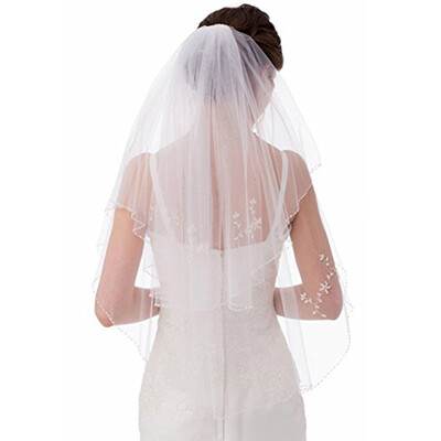 

Bridal Veil Short&Elegant Wedding Veils with Lace Appliques