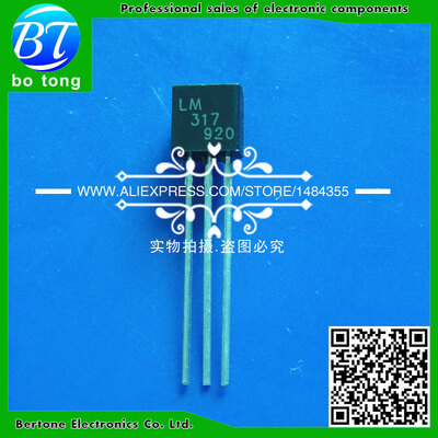 

200PCS LM317 LM317L Voltage Regulator 1.2V to 37V 100mA 0.1A TO-92 Package