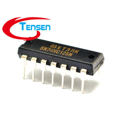 

200PcsLot 74HC125 SN74HC125 SN74HC125N Quadruple Buffer Line Driver 3-State DIP-14