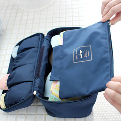 

Shouyou travel multi-function underwear storage bag bra finishing bag portable wash bag JD-SN-10 Navy