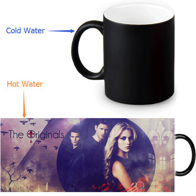 

Оригинальные 350 мл / 12 унций Heat Reveal Mug Color Change Чашка кофе Чувствительные морфинг-кружки Волшебная чашка для чайных чашек