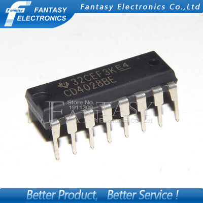 

10PCS CD4028BE DIP16 CD4028 DIP new and original IC free shipping