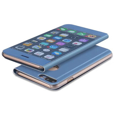 

Mzxtby Luxury Flip Protection Full Screen Window Cases for IPhone 7 6 6s Plus Case Clear Mirror Cover for IPhone X 8 Plus Case