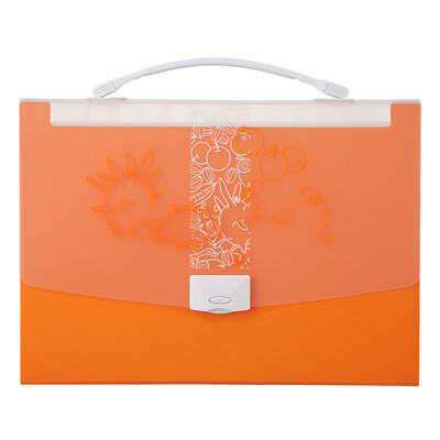 

Coix portable organ bag A4 file package multi-layer service package 13 grid orange A1230 rhyme of the four seasons