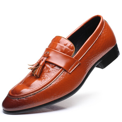 

JUQI Business Men Oxford Genuine Leather Shoes