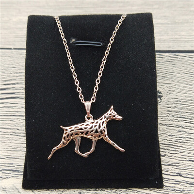 

New Doberman Pinscher Necklace Trendy Style Doberman Pinscher Pendant Necklace Women Fashion Pet Jewellery Animal Dog Jewellery