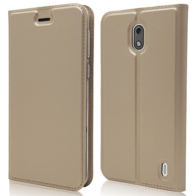 

Роскошный чехол для кошелька для Nokia 2 High Quality PU Кожаный флип-чехол Kickstand Anti-shock Полная защита