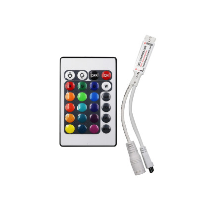 

LED RGB Controller DC12V Mini 24 Key IR Remote Controller For 3528 5050 RGB LED Strip Light