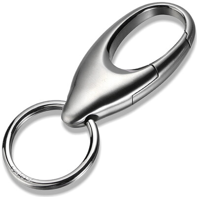 

Authentic zobo car keychain copper chrome brushed brushed pick-up key ring car ornaments birthday gift ZB-911 silver