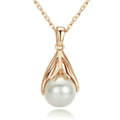 

Yoursfs® 18K Rose Gold Plated Pearl Pendants Necklaces 2014 New Arrival Fashion Jewelry