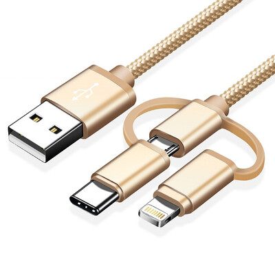 

Love ant ianttek SQ-01 data cable car mobile phone charger cable three in one suitable Android Apple Type-c mobile phone China Red