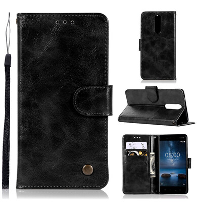 

Mzxtby High quality PU Leather Cover Case Flip PU Leather Flip Fundas Silicone Phone Case 5Inch Case For Nokia 2 TA-1029 TA-1035 F