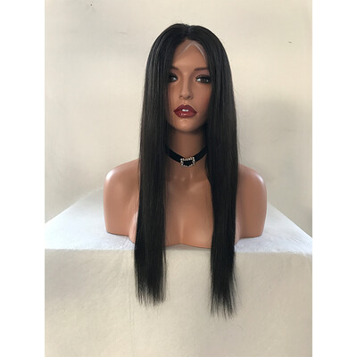 

Cheap Glueless Brazilian Lace Front Human Hair Wigs 130 Density Remy Hair Straight Wig With Baby Hair Natural Pre Plucked Hairline