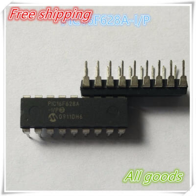 

10PCS PIC16F628A-I/P DIP-18 PIC16F628A PIC16F628 16F628 Flash-Based 8-Bit CMOS Microcontrollers