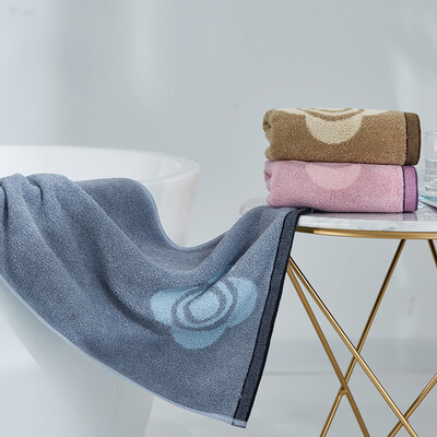 

Jie Li Ya Grace cotton towel dyed jacquard wash towel 115G strip 76 35cm soft absorbent adult cotton couple increase thickening wash face towel family three loaded