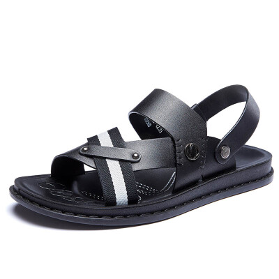 

Aokang men&39s breathable daily sleeve beach sandals&slippers 171731678 black 43 yards