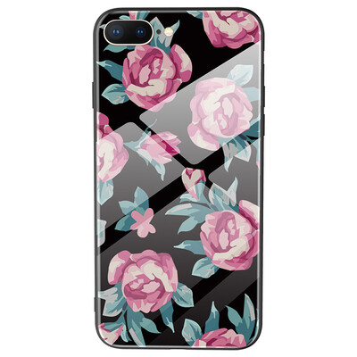 

Youjia Apple 87Plus Mobile Shell iPhone87Plus Glass Shell Back cover Scratch-proof Scratch All-inclusive Soft edge protection cover Fanghua